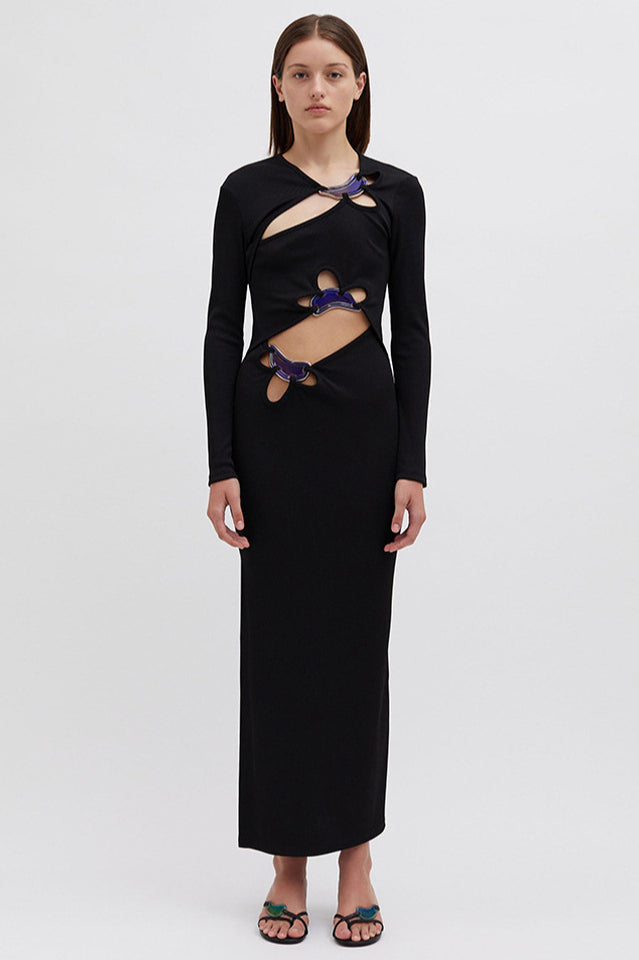 Circular Mood Stone Long Sleeve Dress