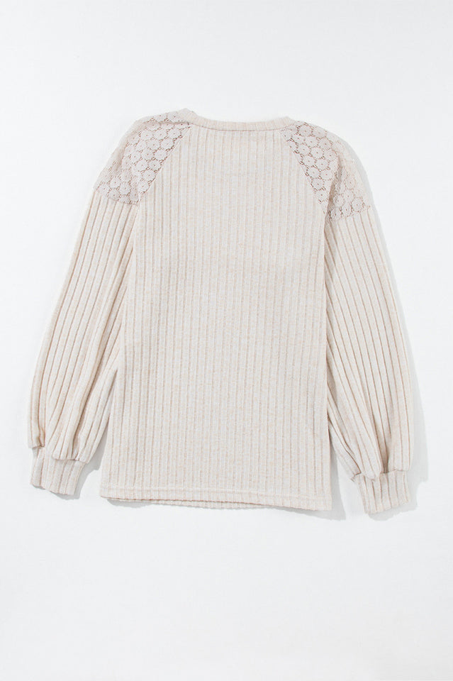 Buttoned Ribbed Top