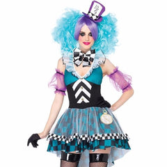 Whimsical Mad Hatter Costume - Colorful Wonderland Outfit