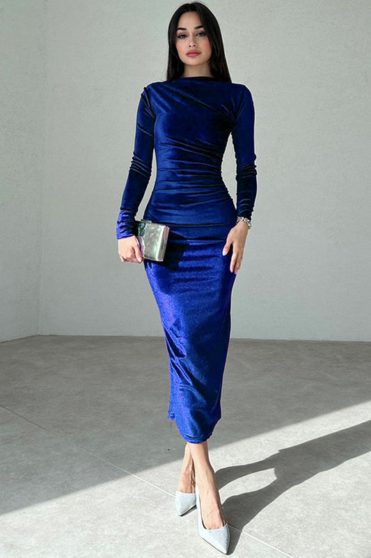 Joanna Velvet Midi Dress