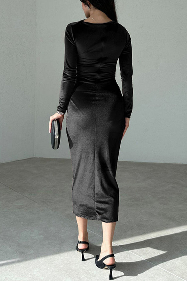 Joanna Velvet Midi Dress