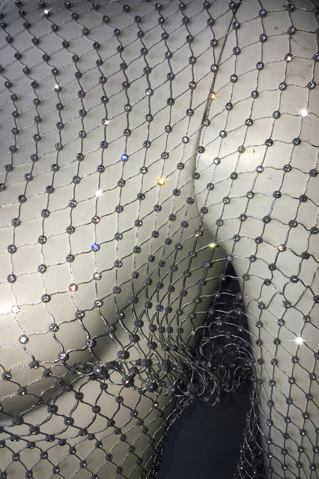 Crystal Diamond See Through Crop Top