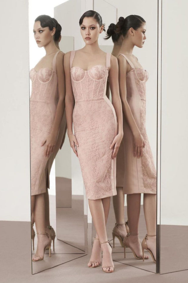 Poem Sling Dress With Lace