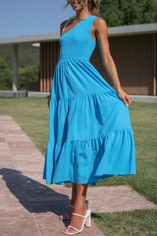 Cassy One Shoulder Abigail Dress