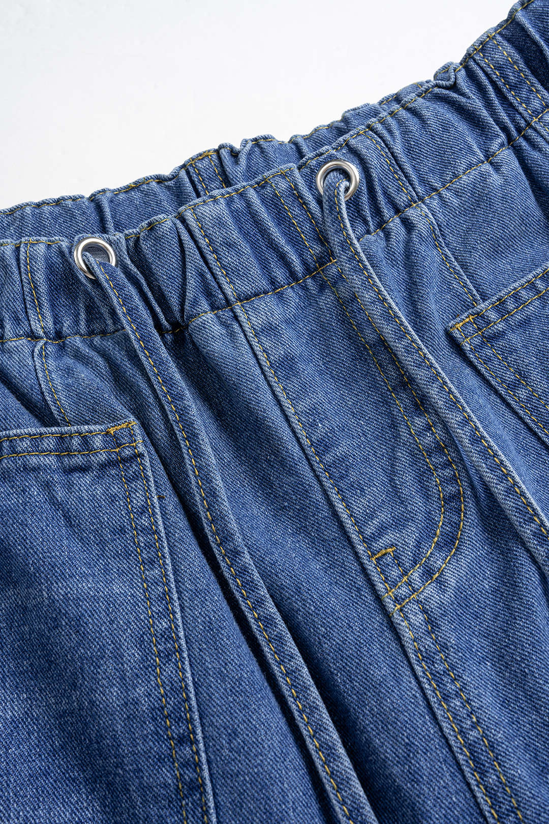 Denim Drawstring Jeans