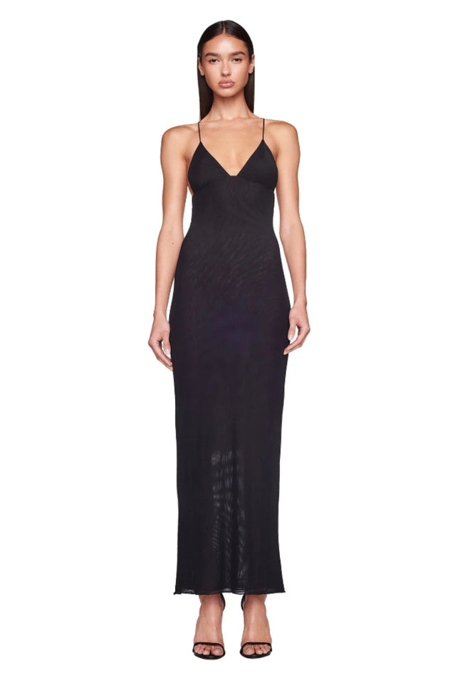 Butterfly Backless Midi Dress