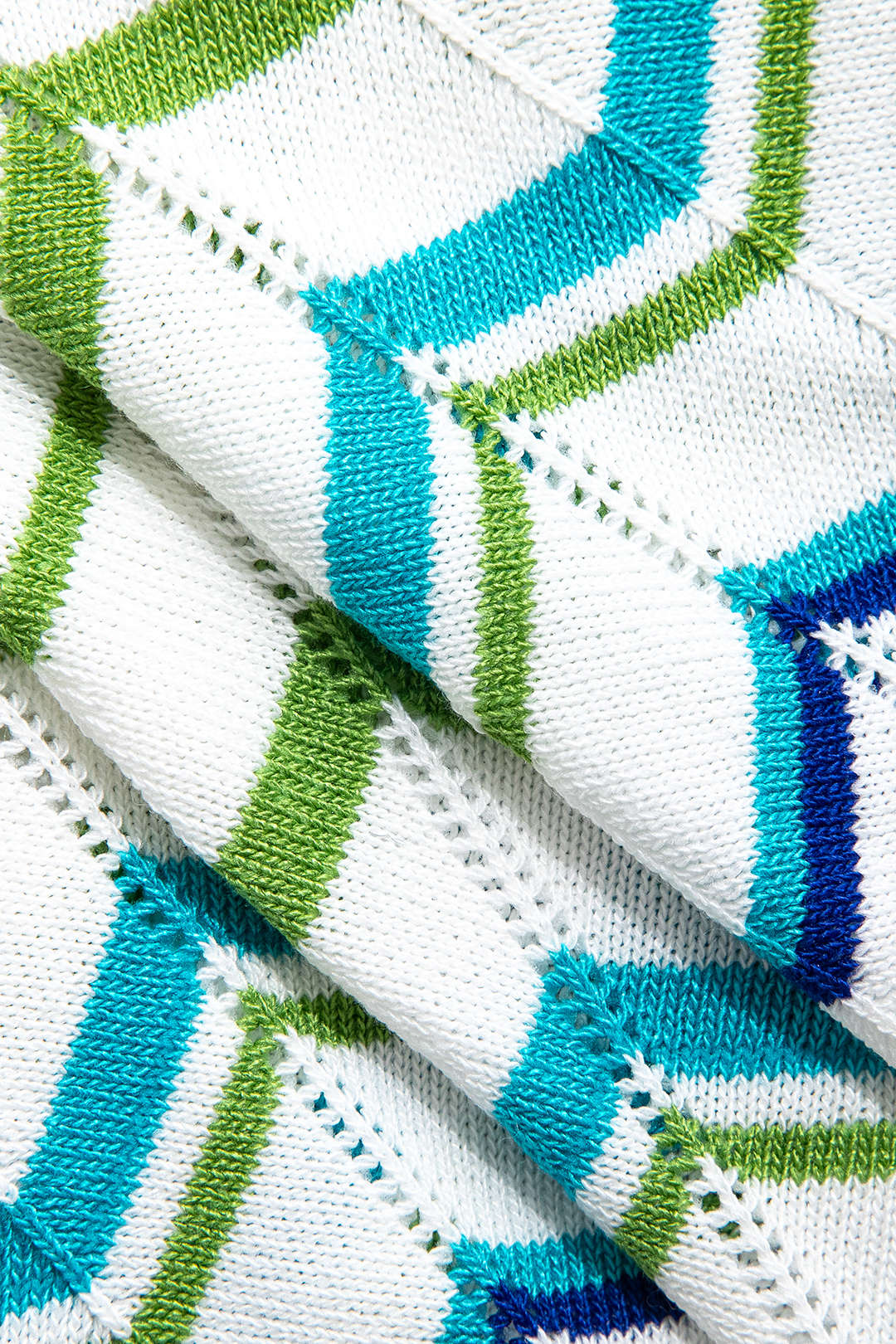 Contrast Knit Top And Drawstring Shorts Set