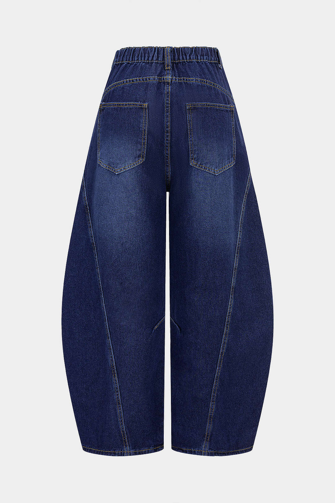 Denim Ripped Barrel Jeans