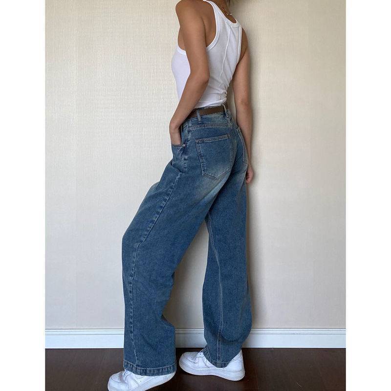 Vintage Blue Wash Boyfriend Jeans
