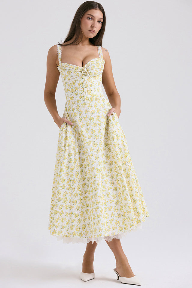 Rosalee Print Cotton Sundress