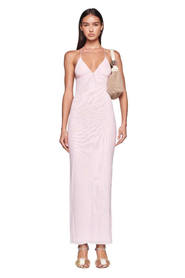 Butterfly Backless Midi Dress