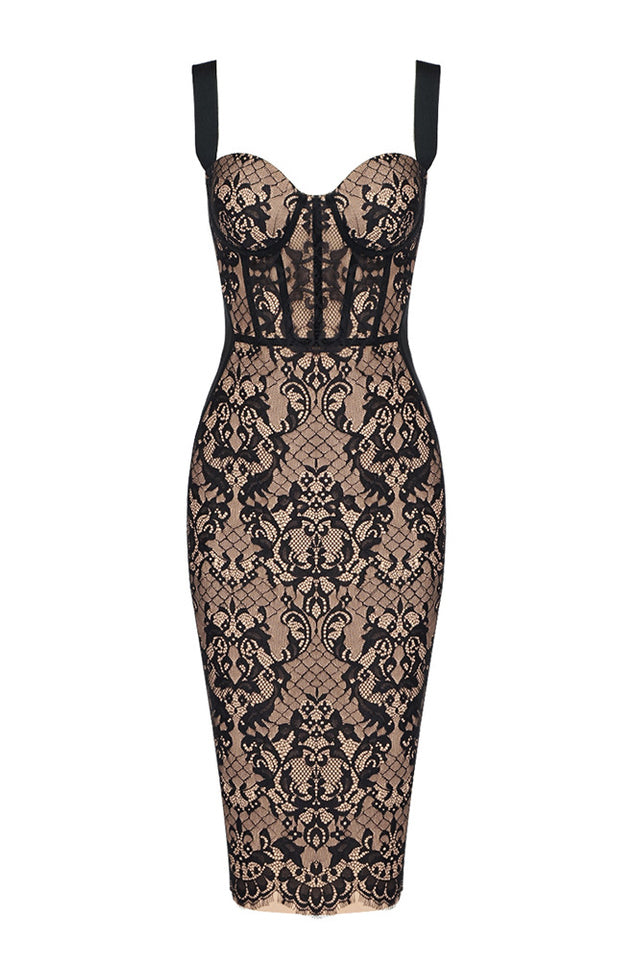 Poem Sling Dress With Lace