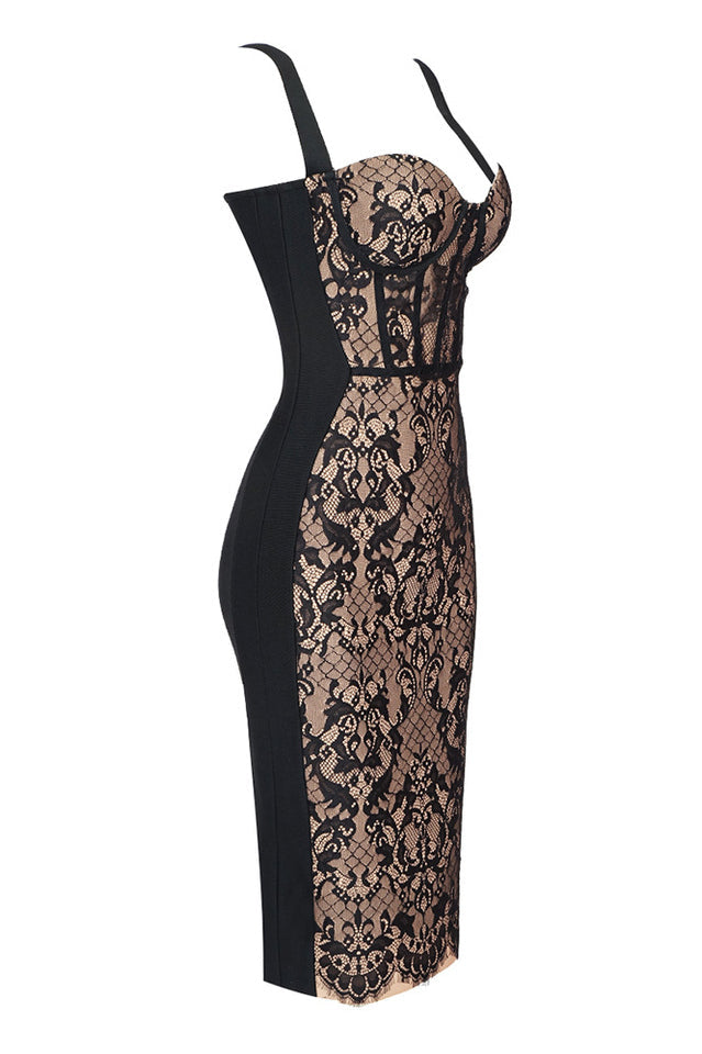 Poem Sling Dress With Lace