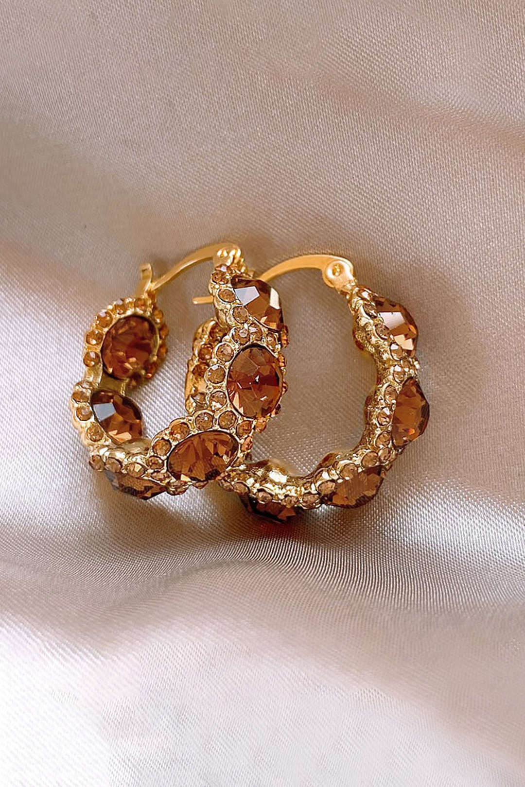 Crystal Hoop Earrings