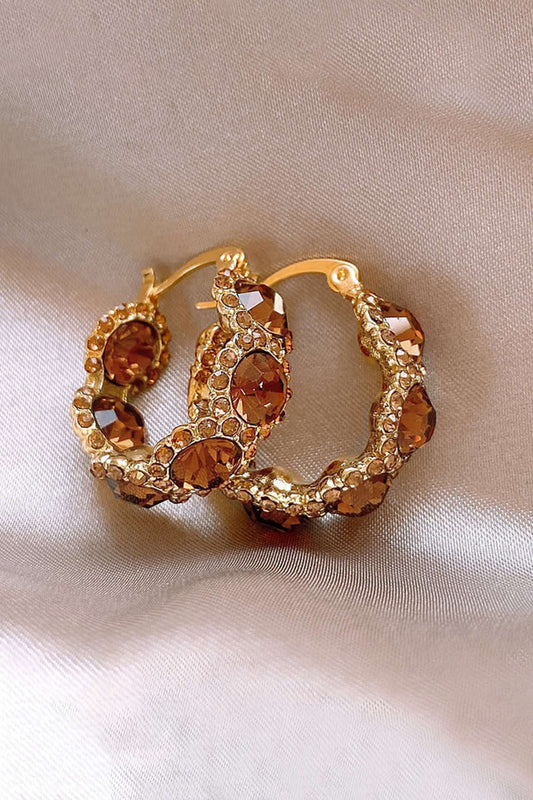 Crystal Hoop Earrings