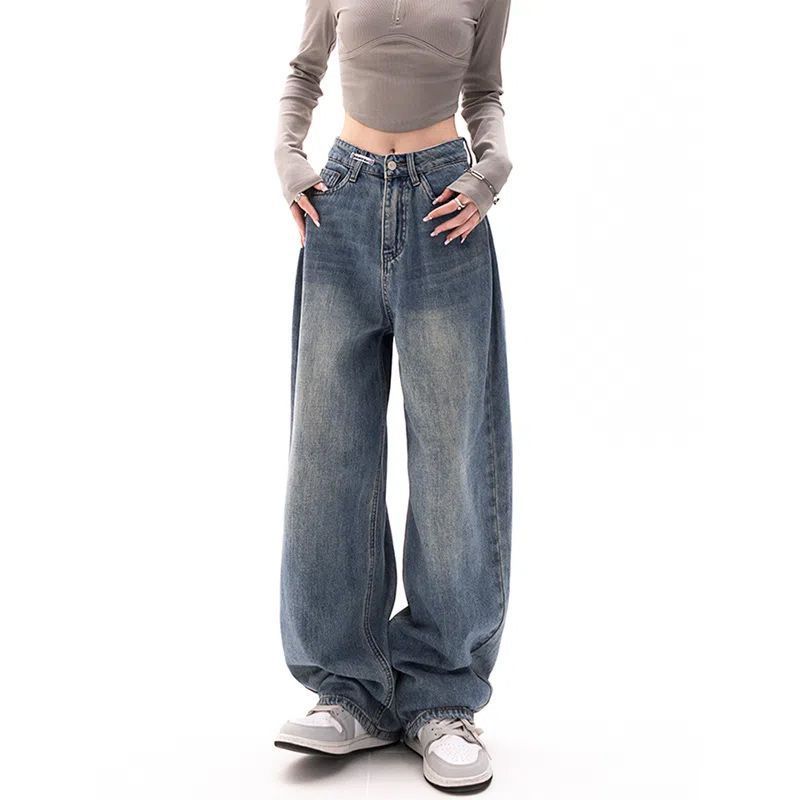 90s Washed High Waist Boyfriend Jeans