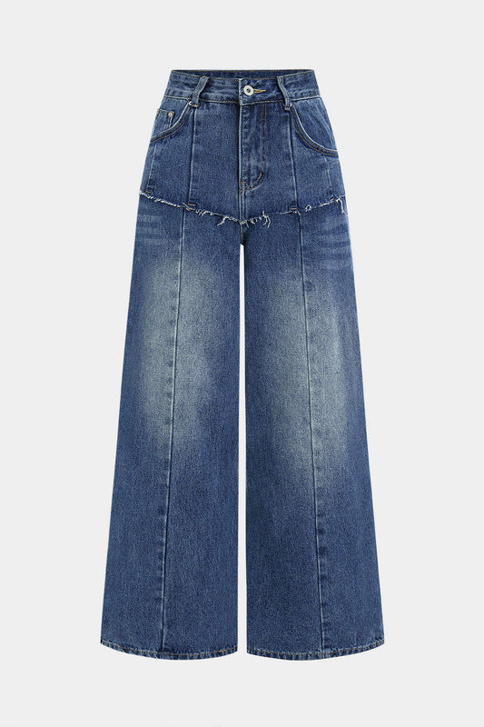 Denim Straight Leg Jeans