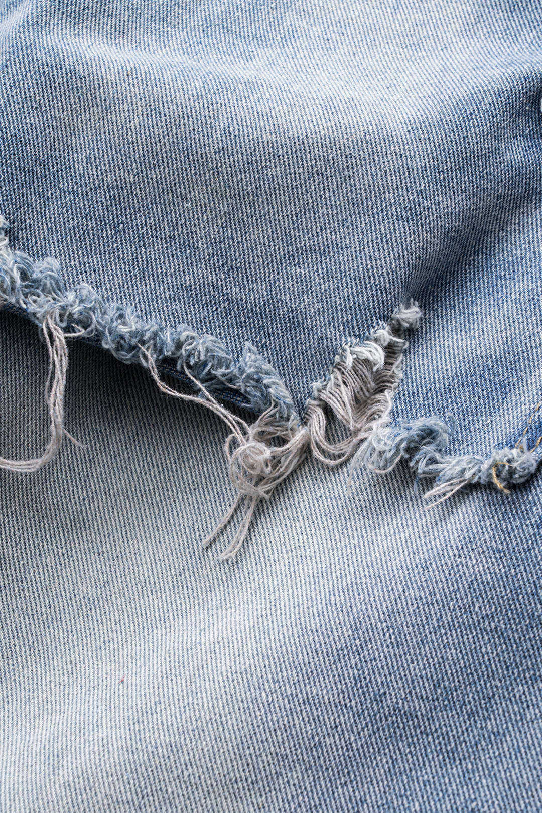 Denim Patchwork Straight Leg Jeans