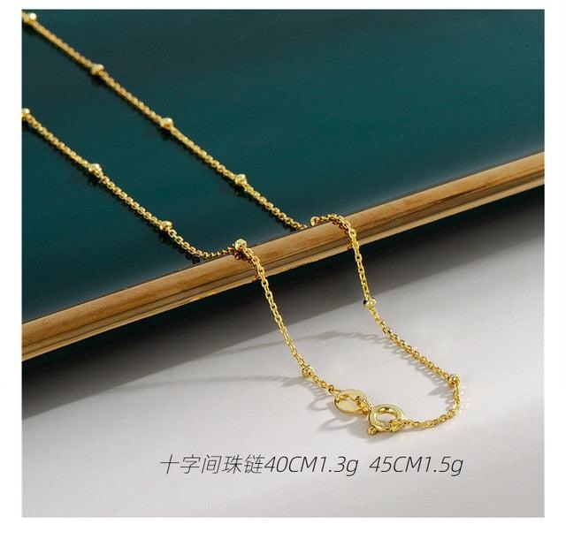Luminous Aura: 18K Gold Plated Statement Necklaces
