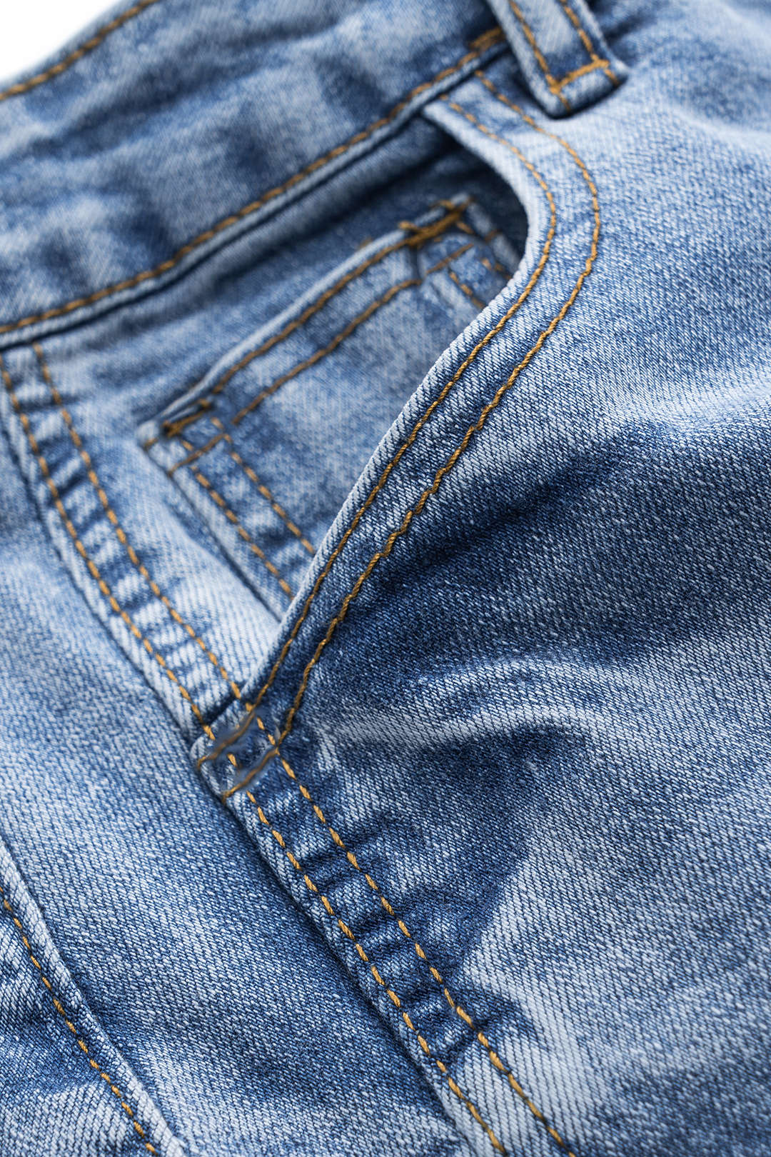 Denim Buton Pocket Wide Leg Barrel Jeans