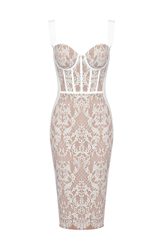Poem Sling Dress With Lace