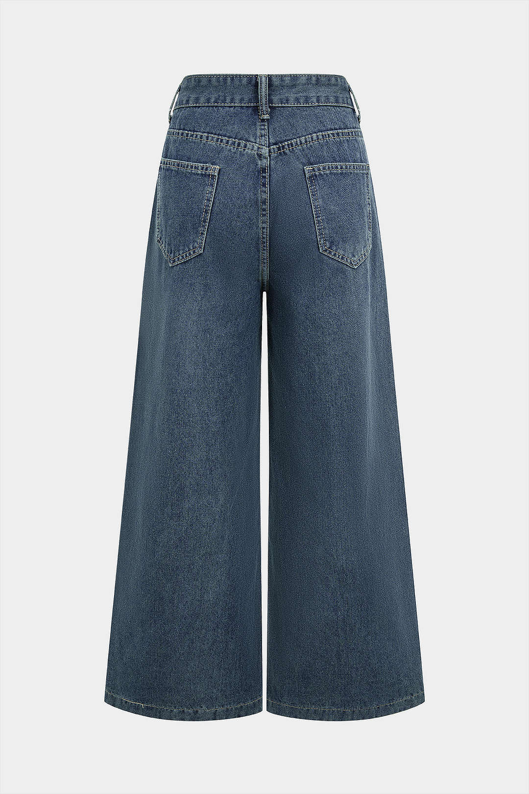 Denim High Waist Wide Leg Jeans