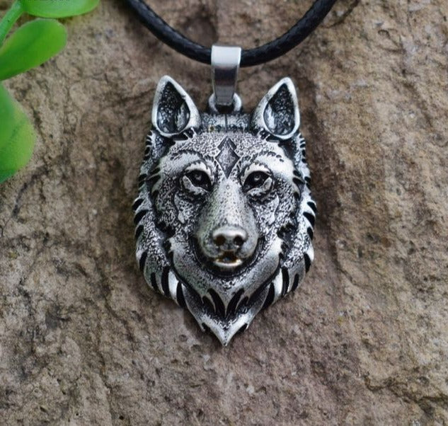 Wolf Head Necklace Pendant