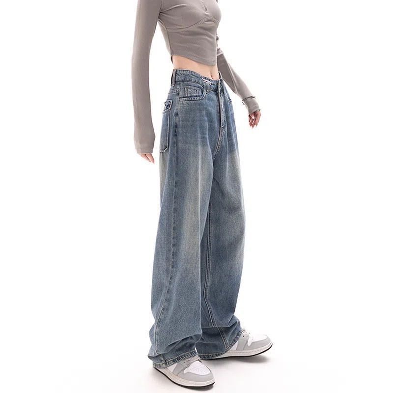 90s Washed High Waist Boyfriend Jeans