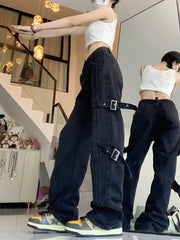 American Style Retro Cargo Jeans