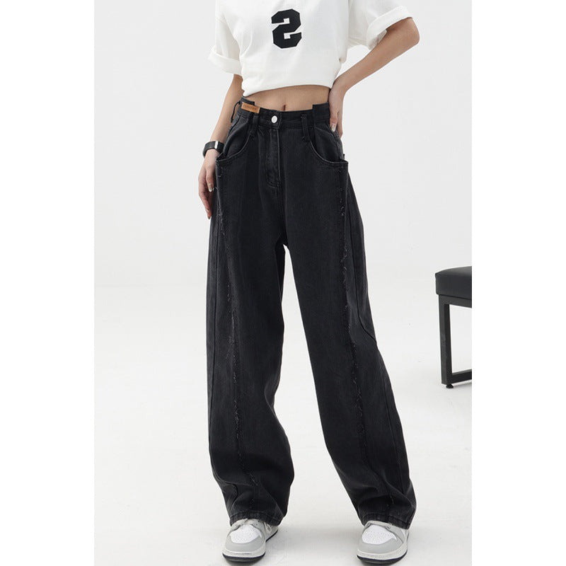 Patchwork Baggy Boyfriend Jeans