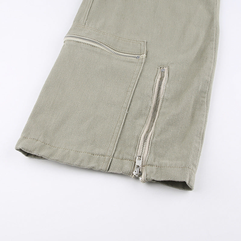 Washed Vintage Baggy Cargo Jeans