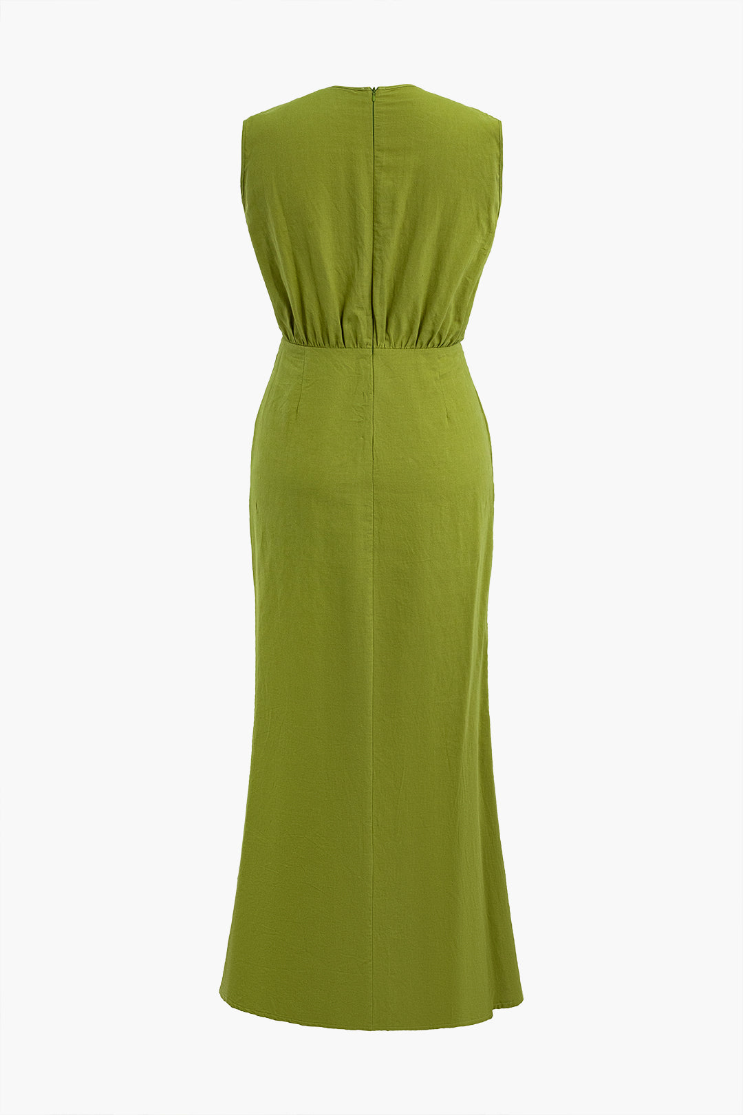 Cut Out Sleeveless V-Neck Maxi Dress