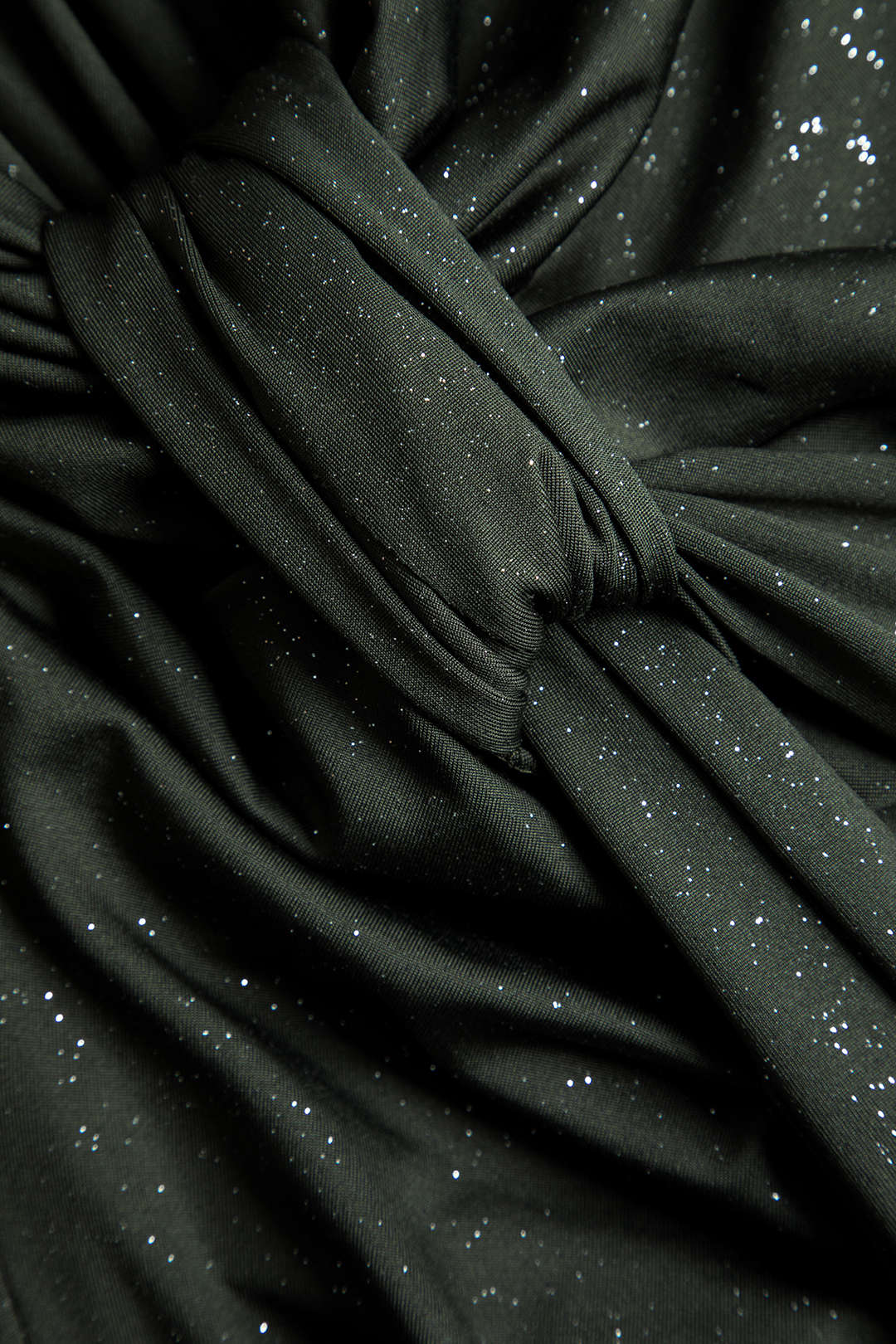 Deep V-Neck Long Sleeve Maxi Dress