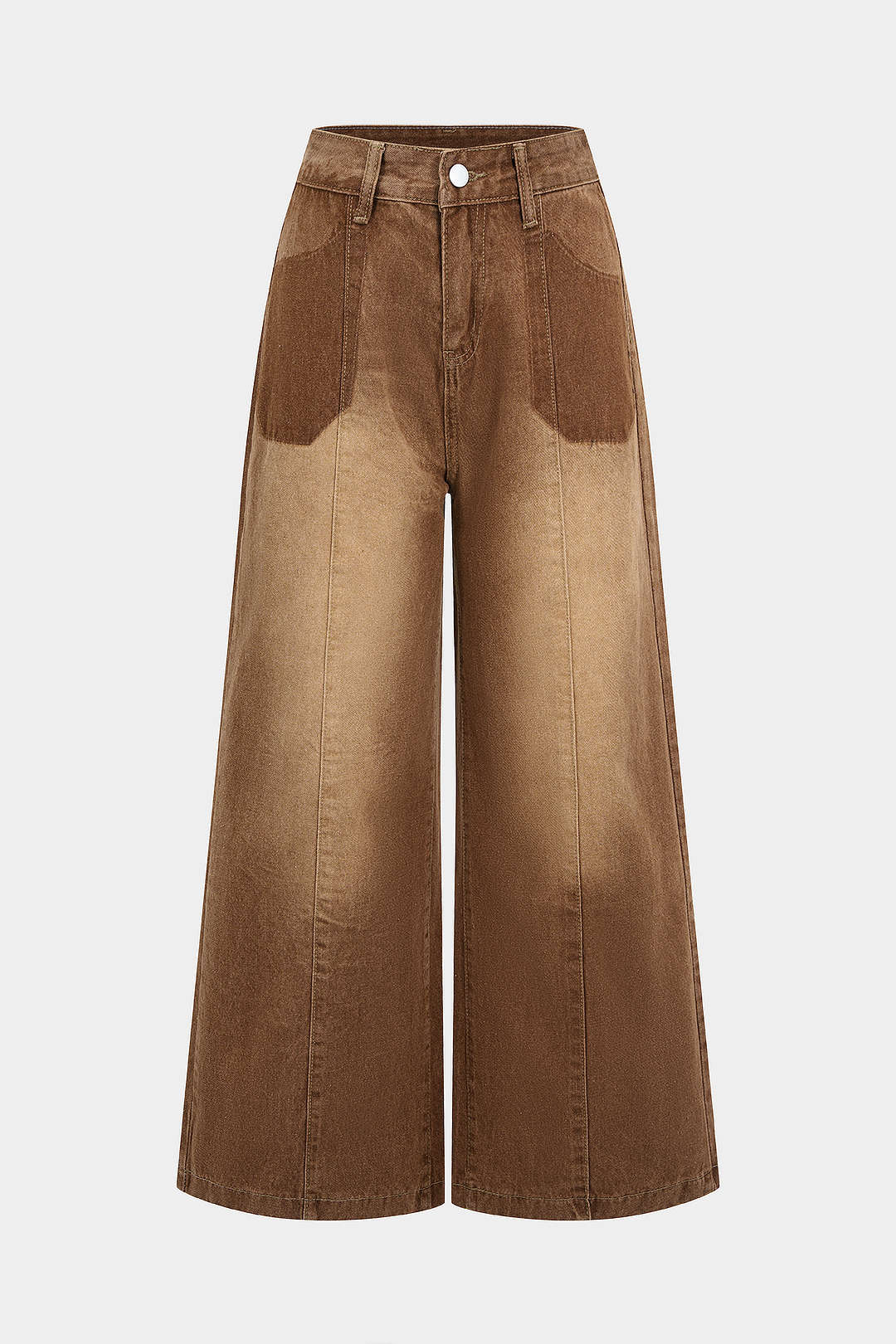 Denim High Waist Wide Leg Jeans