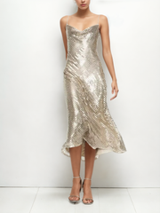 Spring Sequin: Mesh Underlay Dress