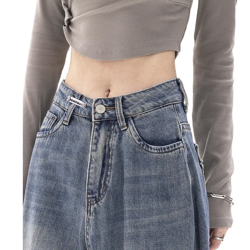 90s Washed High Waist Boyfriend Jeans