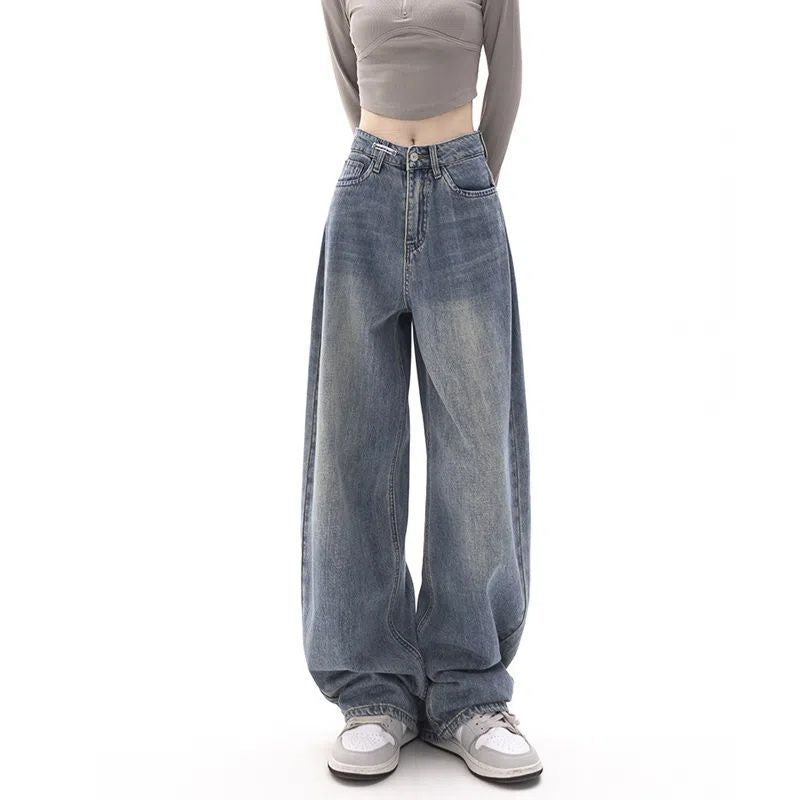 90s Washed High Waist Boyfriend Jeans