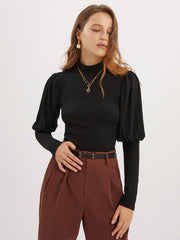 Solid Puff Long Sleeve Shirt