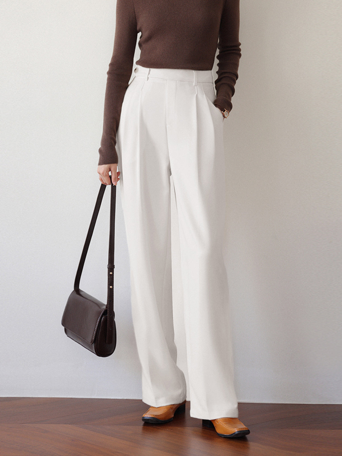 Ivory Fantasy Wide Leg Pants