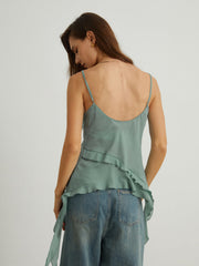 Ruffle Trim Tank Top