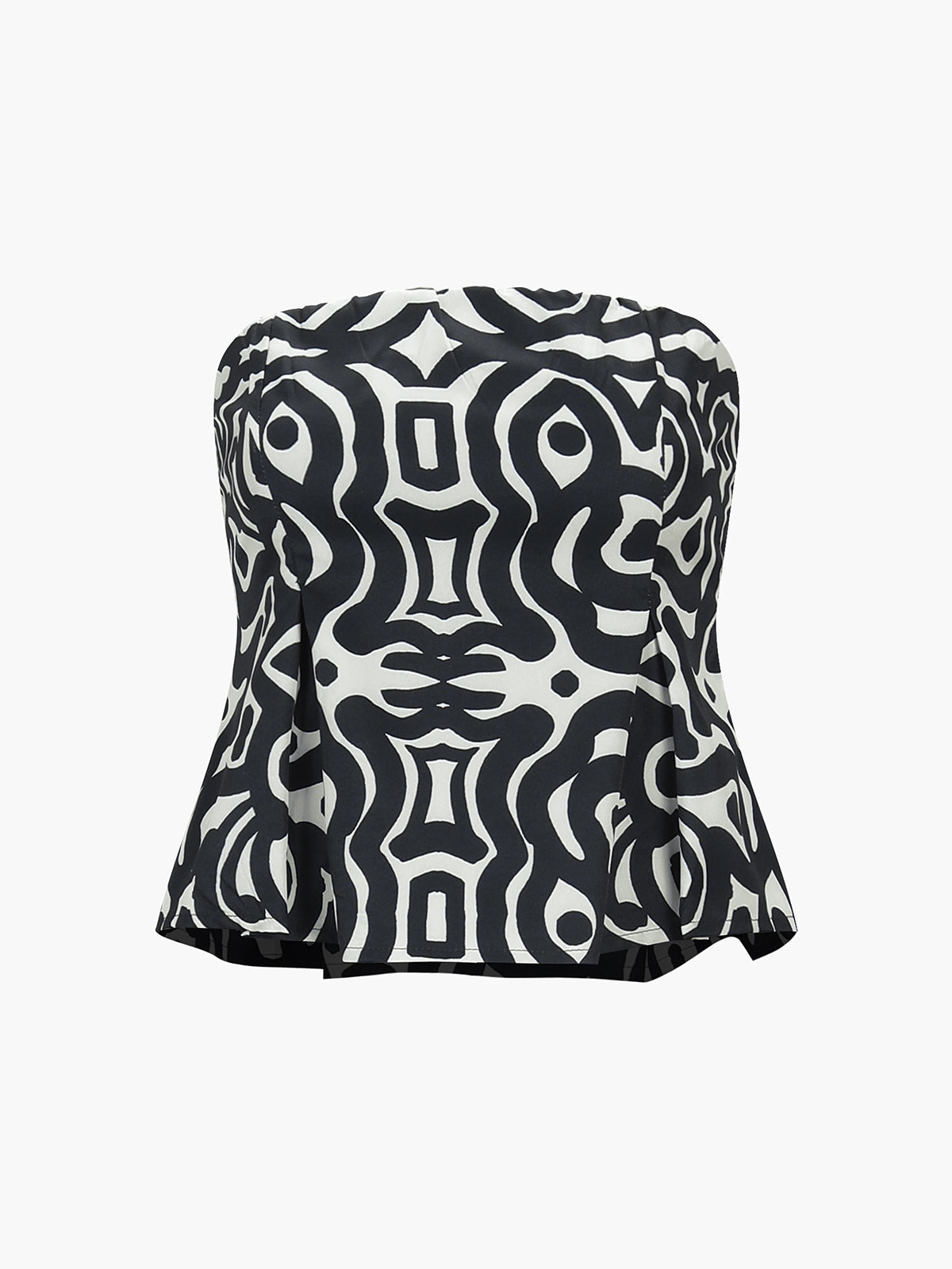 Monogram Tube Zippered Crop Top