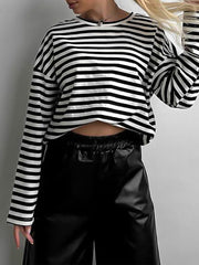 Oversized Leisure Stripe Shirt