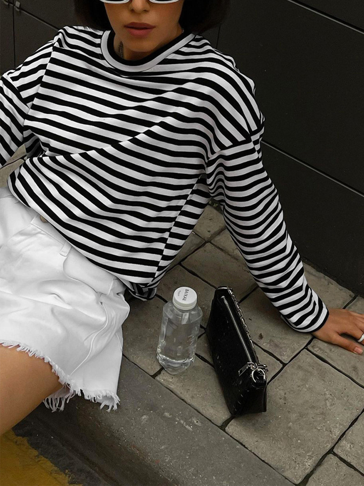 Oversized Leisure Stripe Shirt