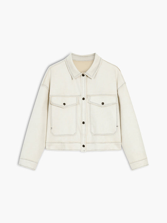 Worth A Million Contrat Trim Bomber Jacket