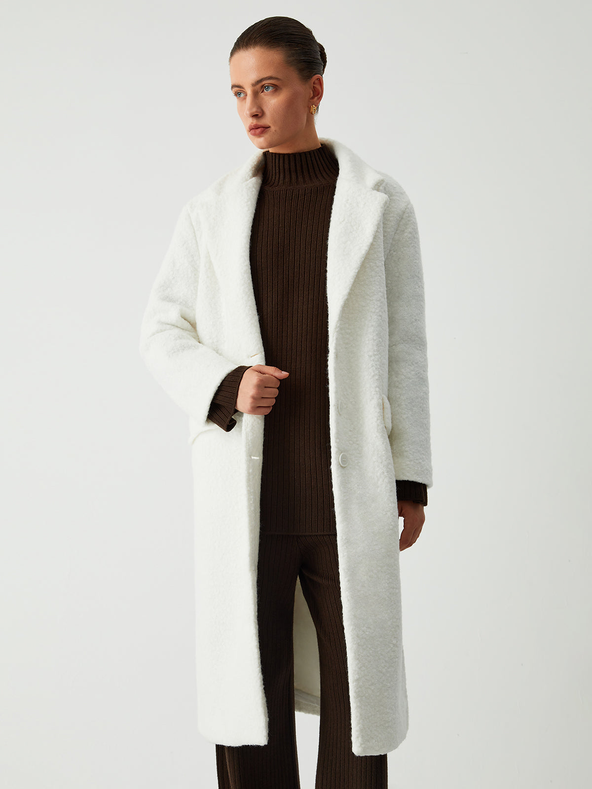 Needed You Fleece Trench Coat