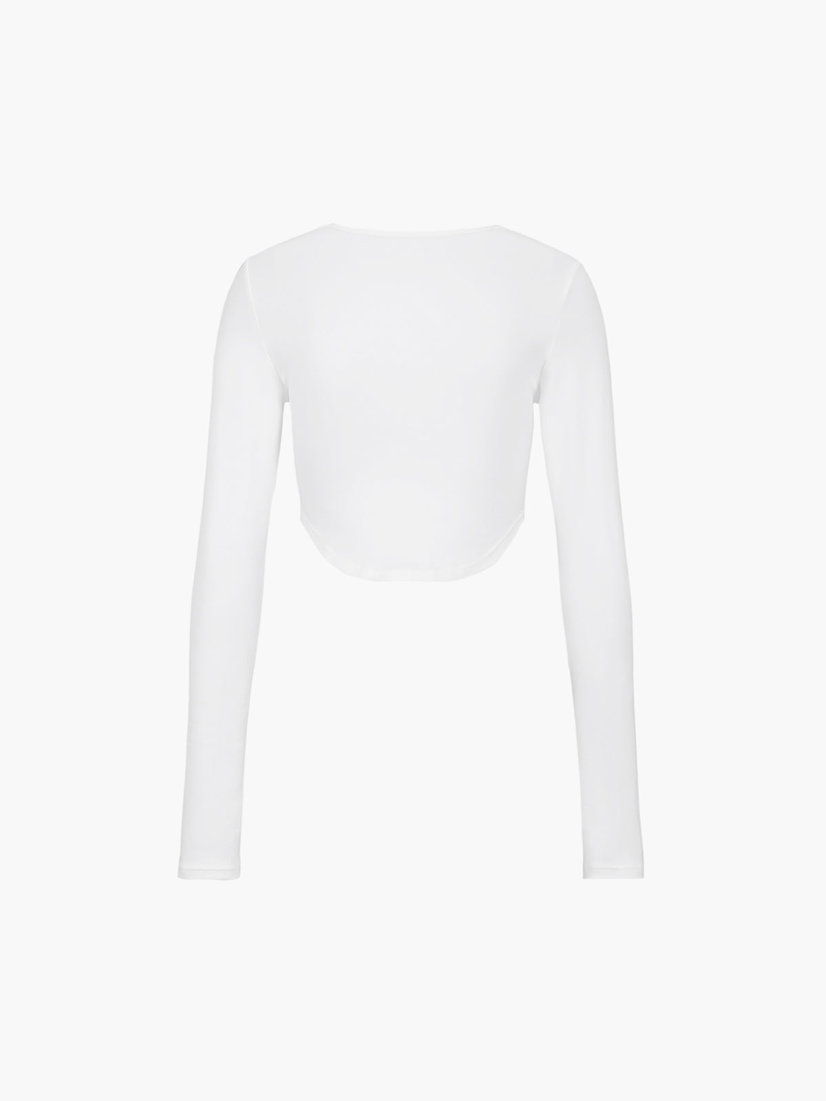 Minimalism Long Sleeve Crop Shirt