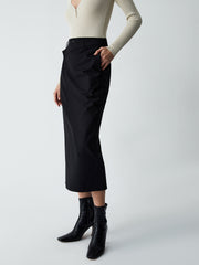 Asymmetric Layer Maxi Skirt