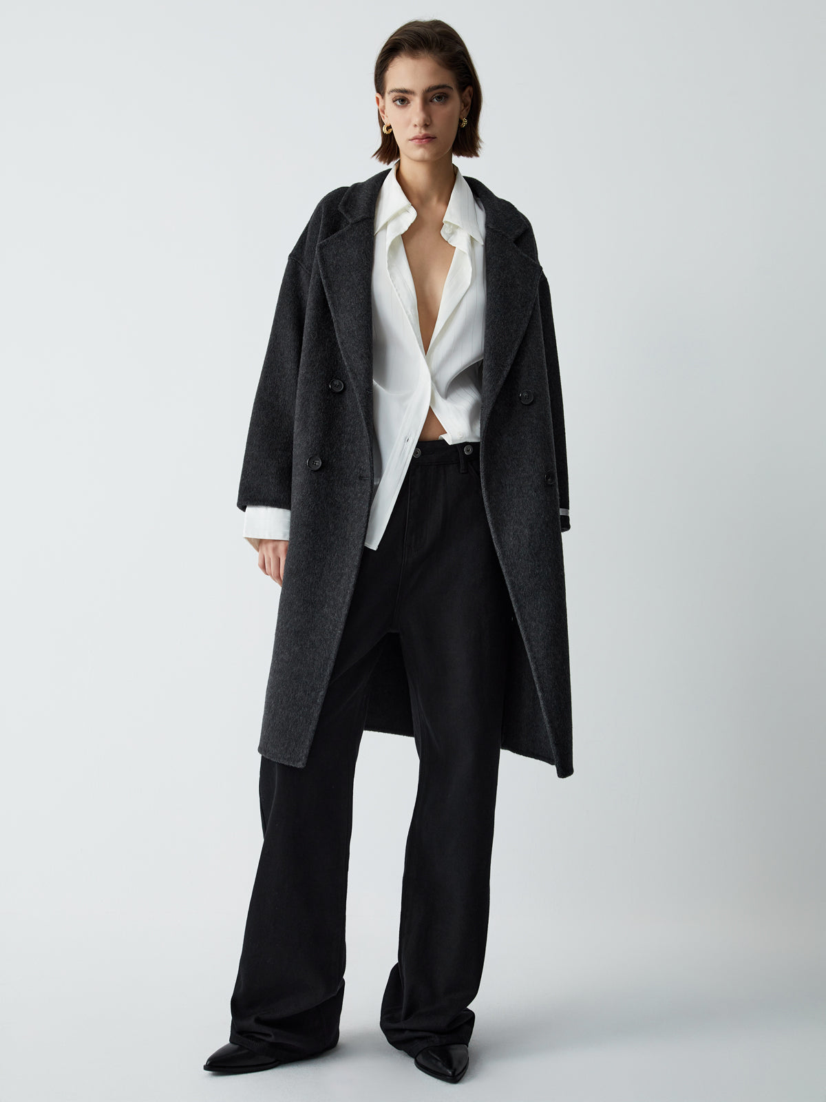 Double Face Wool Blend Coat