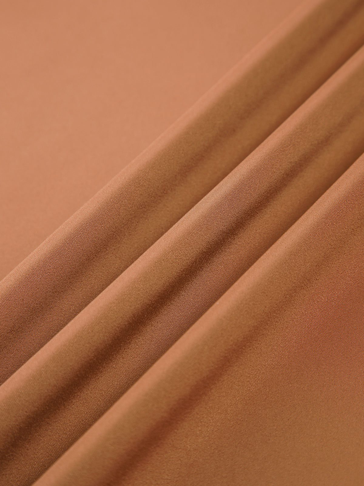 Terracotta Flowy Slit Midi Skirt