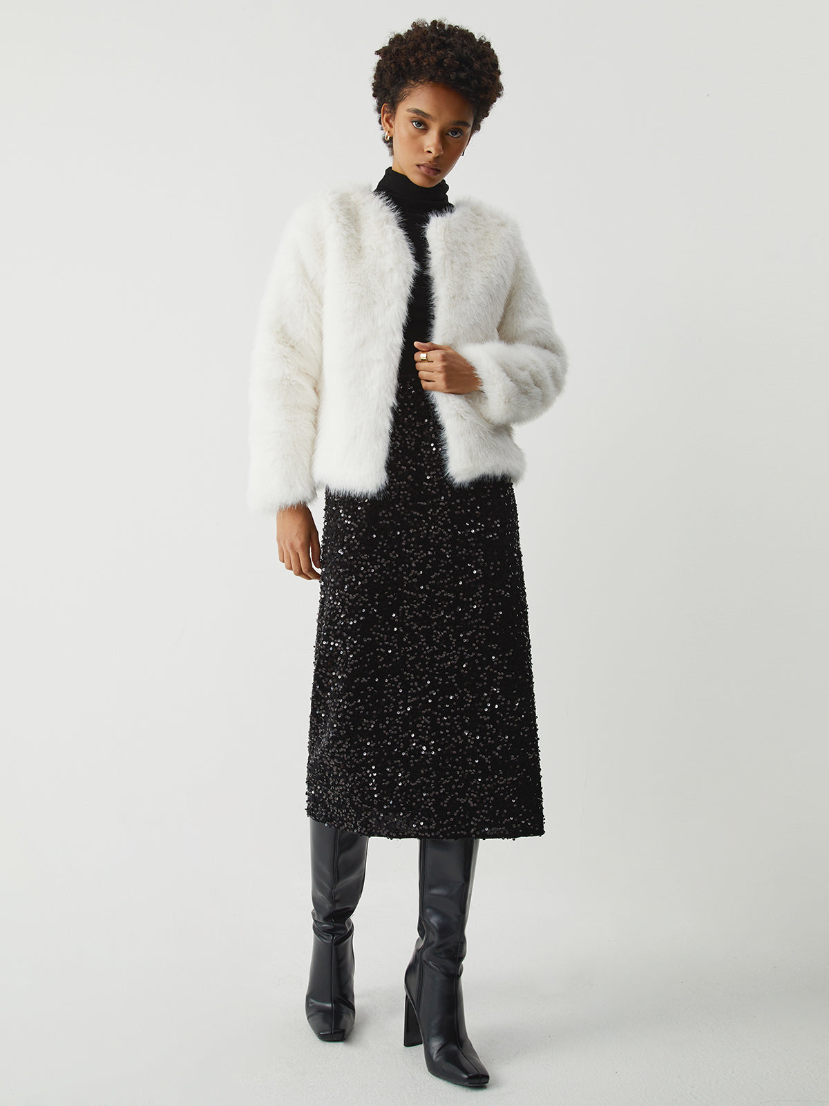 Sequined Midi Skirt